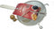 Metaltex roerzeef met houten klos - 20cm