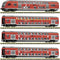 Fleischmann 881916 N set van 4 dubbeldekswagons „FEX” van de DB-AG