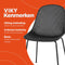 Alterego Viky - Zwart Geperforeerde Designerstoel - Binnen & Buiten - 58.5x46.5x82.5cm