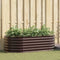 vidaXL - Tuin - Verhoogd - Bed - Bruin - 160x80x44 - cm - Gegalvaniseerd - Staal