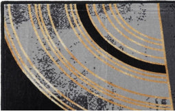 Tapijt DKD Home Decor Zwart Gouden Modern Geometrisch (120 x 180 x 0,4 cm)