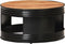 vidaXL - Salontafel - 68x68x36 - cm - massief - acaciahout - zwart
