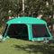 vidaXL - Zwembadtent - uitneembare - buiten- - gaaswanden - 670x590 - cm - zeegroen