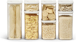 Mepal Modula - Bewaardozen - 7-delig - Stapelbaar - Wit (7 stuks)