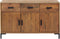 vidaXL - Dressoir - 110x35x70 - cm - massief - grenenhout - bruin