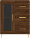 vidaXL - Dressoir - 69,5x34x90 - cm - bewerkt - hout - bruin - eikenkleur