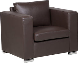 HELSINKI - Woonkamerset - Donkerbruin - Leer