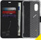 Accezz Galaxy Xcover Pro - Flip cover - Krasbestendig Schokbestendig - Zwart