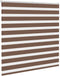 vidaXL - Zebra - rolgordijn - 145x150 - cm - stofbreedte - 140,9cm - polyester - bruin