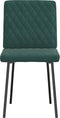 vidaXL - Eetkamerstoelen - 2 - st - fluweel - donkergroen