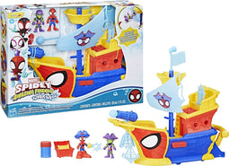 Spidey and his Amazing Friends - Marvel Water-Webs Webs Ahoi Piratenschip met bellen - 2 actiefiguren
