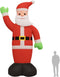 vidaXL - Kerstman - opblaasbaar - met - LED's - 620 - cm