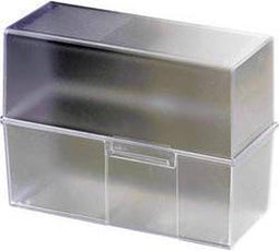 HAN 975-63 Kaartenbox Doorschijnend, Helder Aantal kaarten (max.): 500 kaarten DIN A5 liggend