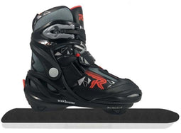 Roces Combi-Noor - Schaatsen Unisex - Semi-softboot schoen - Zwart-grijs-rood