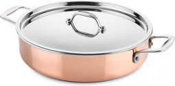 Braadpan Ø28cm met deksel - inductie - koper - DUCQ
