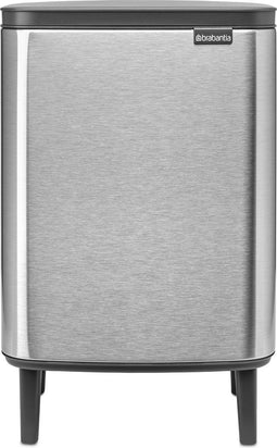 Brabantia Bo Hi Prullenbak - 12 liter - Matt Steel Fingerprint Proof
