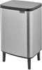 Brabantia Bo Hi Prullenbak - 12 liter - Matt Steel Fingerprint Proof