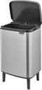 Brabantia Bo Hi Prullenbak - 12 liter - Matt Steel Fingerprint Proof
