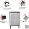 Brabantia Bo Hi Prullenbak - 12 liter - Matt Steel Fingerprint Proof