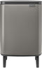 Brabantia Bo Hi Prullenbak - 12 liter - Platinum