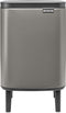 Brabantia Bo Hi Prullenbak - 7 liter - Platinum