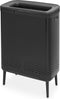 Brabantia Bo Hi Wasmand - met Deksel - 2 x 45 l - 2 Vakken - Matt Black