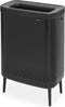 Brabantia Bo Hi Wasmand - met Deksel - 2 x 45 l - 2 Vakken - Matt Black