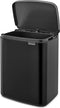 Brabantia Bo Prullenbak - 12 liter - Matt Black