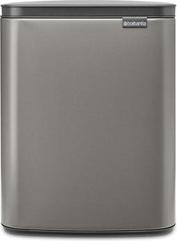 Brabantia Bo Prullenbak - 12 liter - Platinum