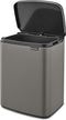 Brabantia Bo Prullenbak - 12 liter - Platinum