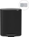 Brabantia Bo Prullenbak - 2 x 30 liter - Afvalscheiding - Matt Black