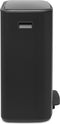 Brabantia Bo Prullenbak - 2 x 30 liter - met 80 Vuilniszakken - Afvalscheiding - Matt Black