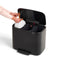 Brabantia Bo Prullenbak - 3 x 11 liter - Afvalscheiding - Matt Black