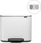 Brabantia Bo Prullenbak - 3 x 11 liter - Afvalscheiding - White