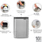Brabantia Bo Prullenbak - 4 liter - Matt Steel Fingerprint Proof