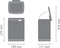 Brabantia Bo Prullenbak - 4 liter - Platinum