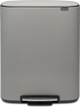 Brabantia Bo Prullenbak - 60 liter - Mineral Concrete Grey