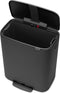 Brabantia Bo Prullenbak - 60 liter - Mineral Infinite Grey