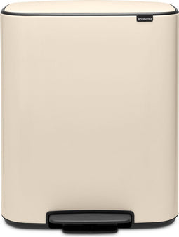 Brabantia Bo Prullenbak - 60 liter - Soft Beige