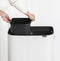 Brabantia Bo Touch Bin Hi Prullenbak - 2 x 30 liter - Afvalscheiding - White