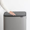 Brabantia Bo Touch Bin Hi Prullenbak - 2 x 30 liter - Afvalscheiding - Mineral Concrete Grey