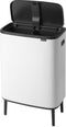 Brabantia Bo Touch Bin Hi Prullenbak - 2 x 30 liter - Afvalscheiding - White
