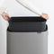 Brabantia Bo Touch Bin Hi Prullenbak - 60 liter - Mineral Concrete Grey