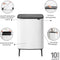 Brabantia Bo Touch Bin Hi Prullenbak - 60 liter - White
