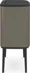 Brabantia Bo Touch Bin Prullenbak - 11 + 23 liter - Afvalscheiding - Platinum