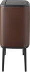 Brabantia Bo Touch Bin Prullenbak - 11 + 23 liter - Afvalscheiding - Mineral Cosy Brown