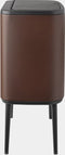 Brabantia Bo Touch Bin Prullenbak - 11 + 23 liter - Afvalscheiding - Mineral Cosy Brown