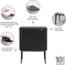 Brabantia Bo Touch Bin Prullenbak - 11 + 23 liter - Afvalscheiding - Matt Black