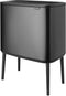 Brabantia Bo Touch Bin Prullenbak - 11 + 23 liter - Afvalscheiding - Confident Grey