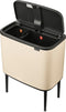 Brabantia Bo Touch Bin Prullenbak - 11 + 23 liter - Afvalscheiding - Soft Beige